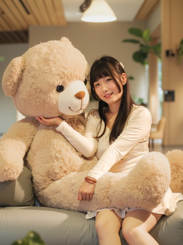 くまぬいぐるみ ふわもこ夢抱き大きなくまさん