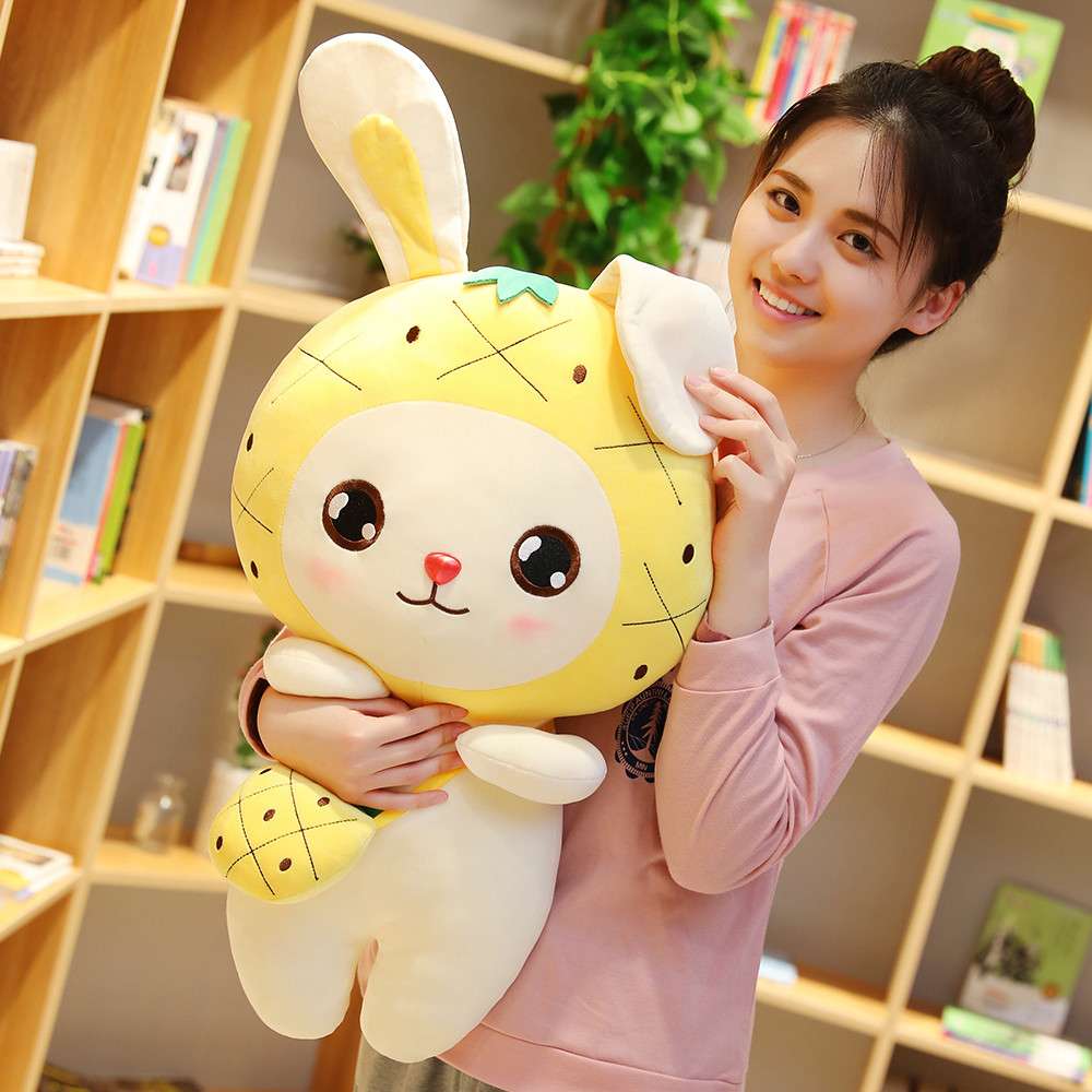 ぬいぐるみ 果実うさぎのふわもち抱き枕