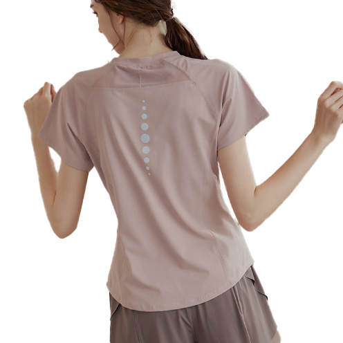 ヨガウェア トップス レディース速乾涼しい薄手半袖トップス ヨガ運動着