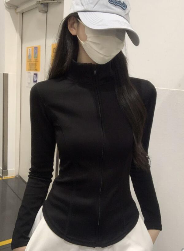 ヨガウェア トップス レディース 長袖 紫外線カット ヨガ ジップアップ