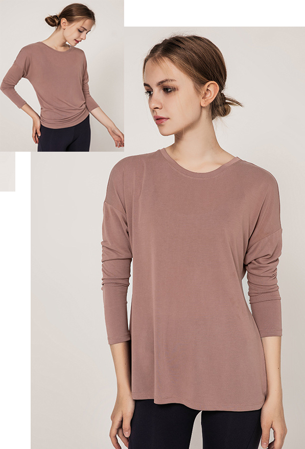 ヨガウェア トップス 速乾性ヨガトップス レディース長袖運動着