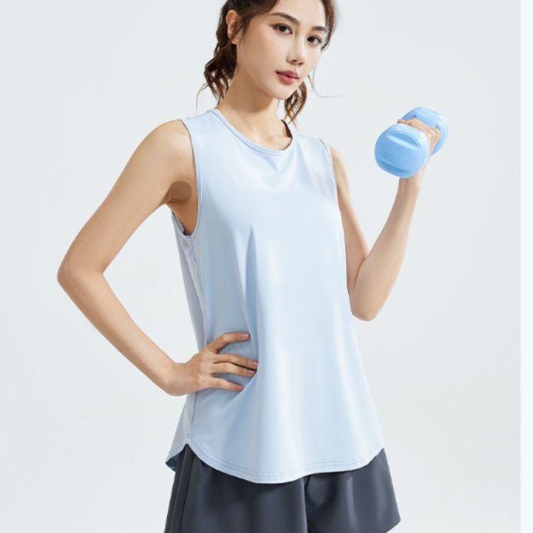 ヨガウェア 清爽ノースリーブゆったりトップス