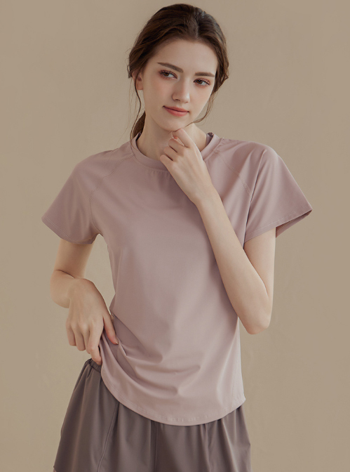 ヨガウェア トップス レディース速乾涼しい薄手半袖トップス ヨガ運動着