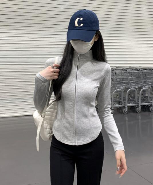 ヨガウェア トップス レディース 長袖 紫外線カット ヨガ ジップアップ