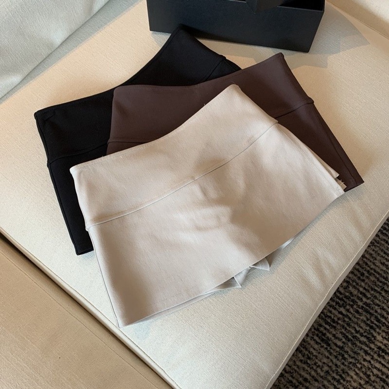 ヨガウェア ハイウエストスリット入りミニスカート