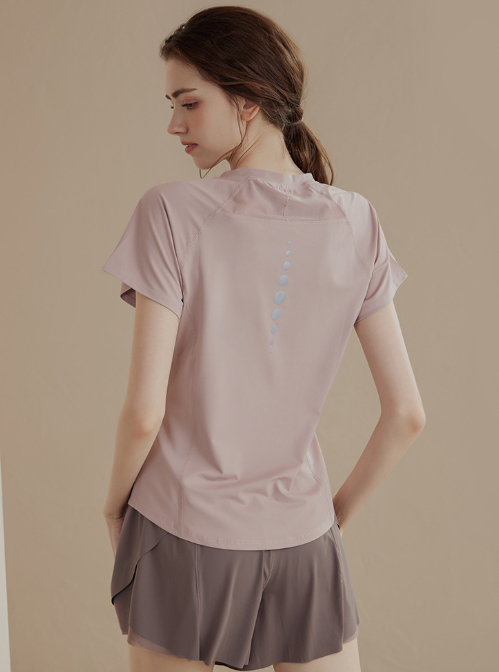 ヨガウェア トップス レディース速乾涼しい薄手半袖トップス ヨガ運動着