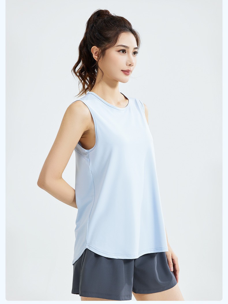 ヨガウェア 清爽ノースリーブゆったりトップス
