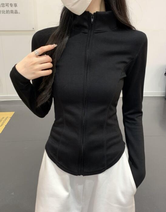 ヨガウェア トップス レディース 長袖 紫外線カット ヨガ ジップアップ