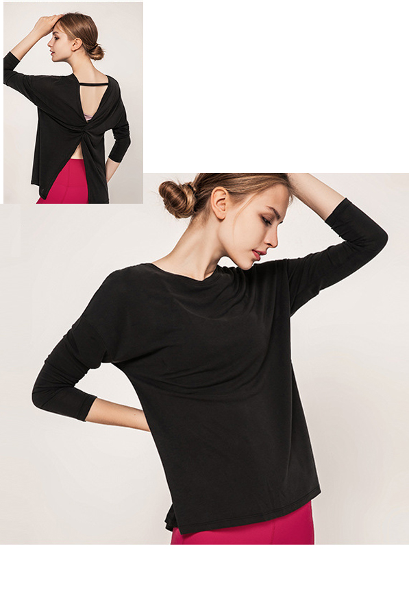 ヨガウェア トップス 速乾性ヨガトップス レディース長袖運動着