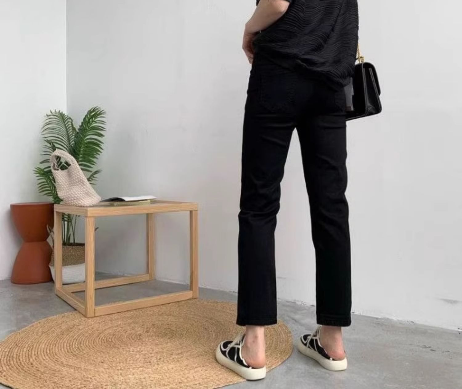 40代ファッション レディース 冷感 クロップドデニム