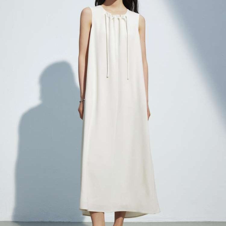 40代ファッション レディース エレガントシルエット リラックスワンピース