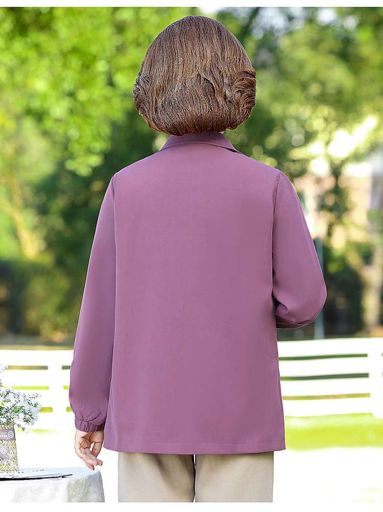 40代ファッション レディース 大人の上品ゆったりジップアップジャケット