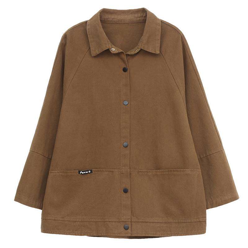 40代ファッション レディース ゆったりシルエットのワークジャケット