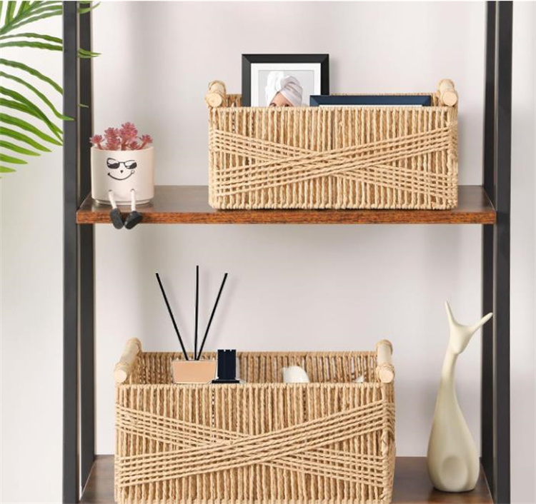 ベッド 下 収納 手編み収納かご 衣装ケース おしゃれ多用途 衣類小物整理