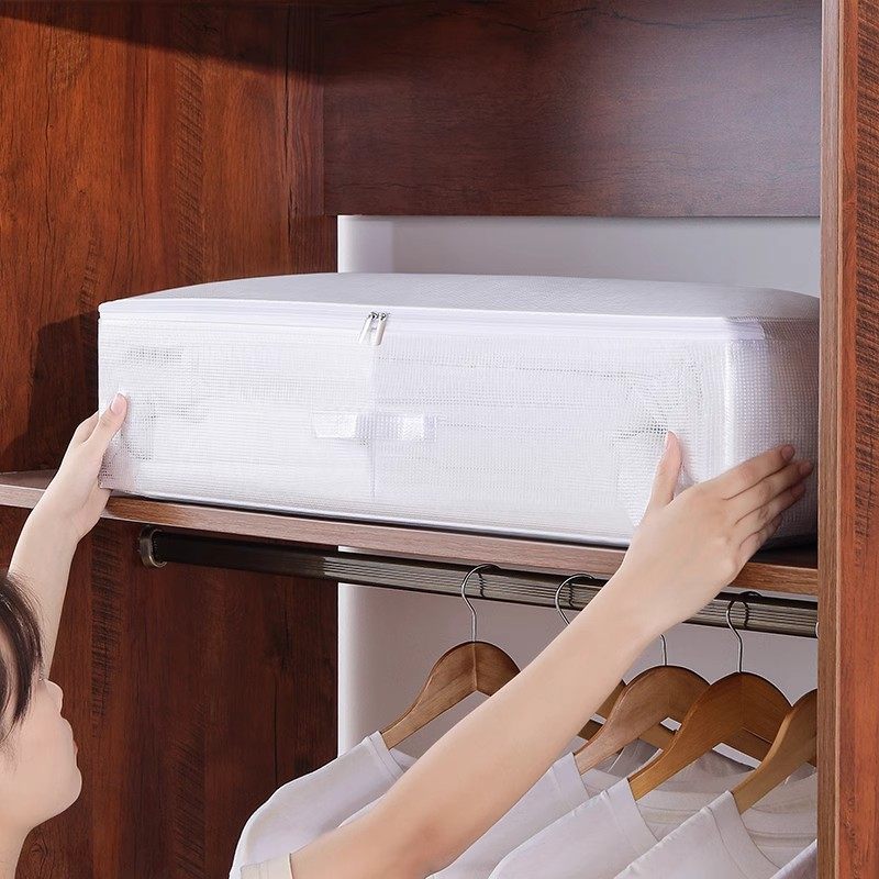 ベッド 下 収納 薄型メッシュ窓付き寝室用衣類整理ボックス