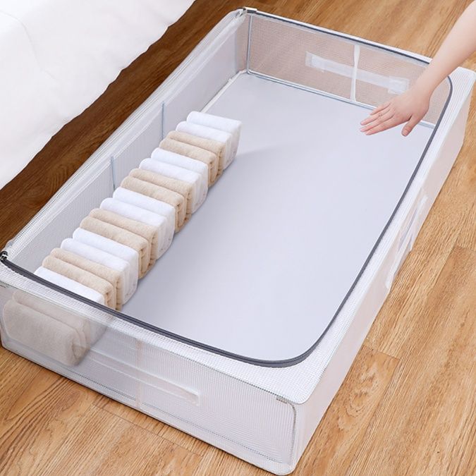 ベッド 下 収納 すっきり整理できる透明衣装ケース