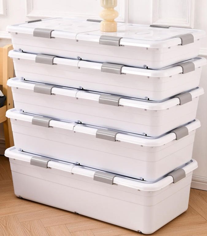 ベッド 下 収納 積み重ね可能フラット収納ケース