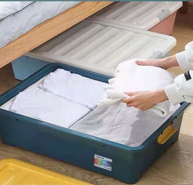 ベッド 下 収納 薄型積み重ね収納ケース