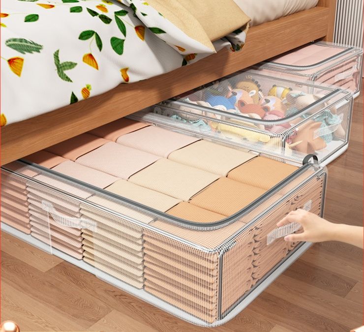 ベッド 下 収納 透明防水ベッド下収納ボックス