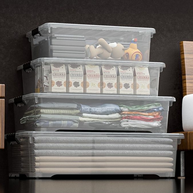 ベッド 下 収納 多サイズ透明ベッド下収納ケース