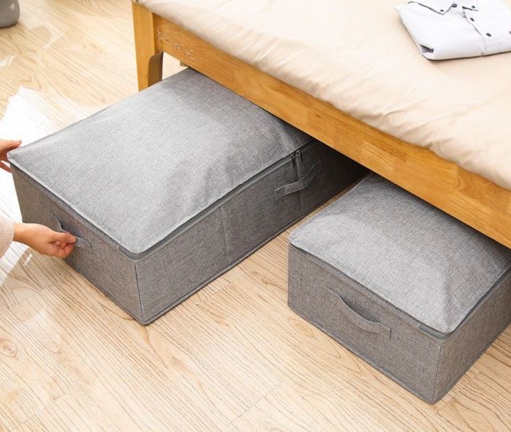 ベッド 下 収納 布製フラット収納ボックス