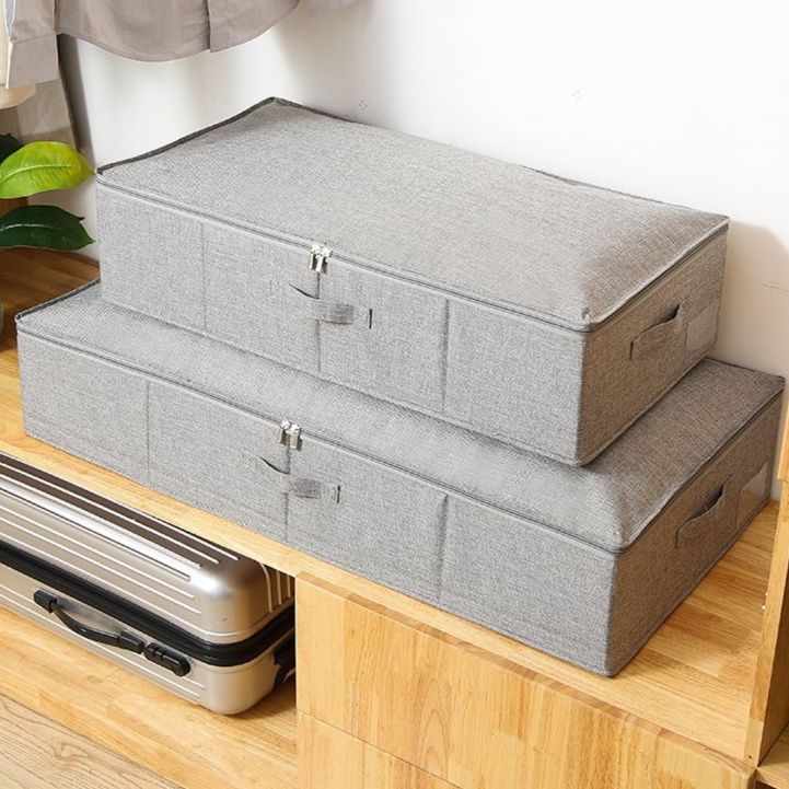 ベッド 下 収納 布製フラット収納ボックス