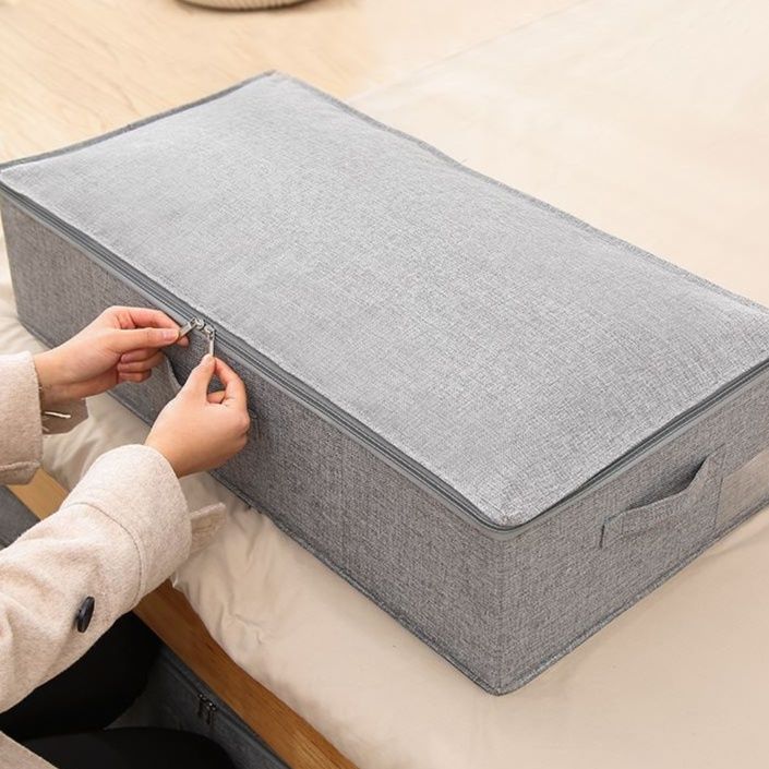 ベッド 下 収納 布製フラット収納ボックス