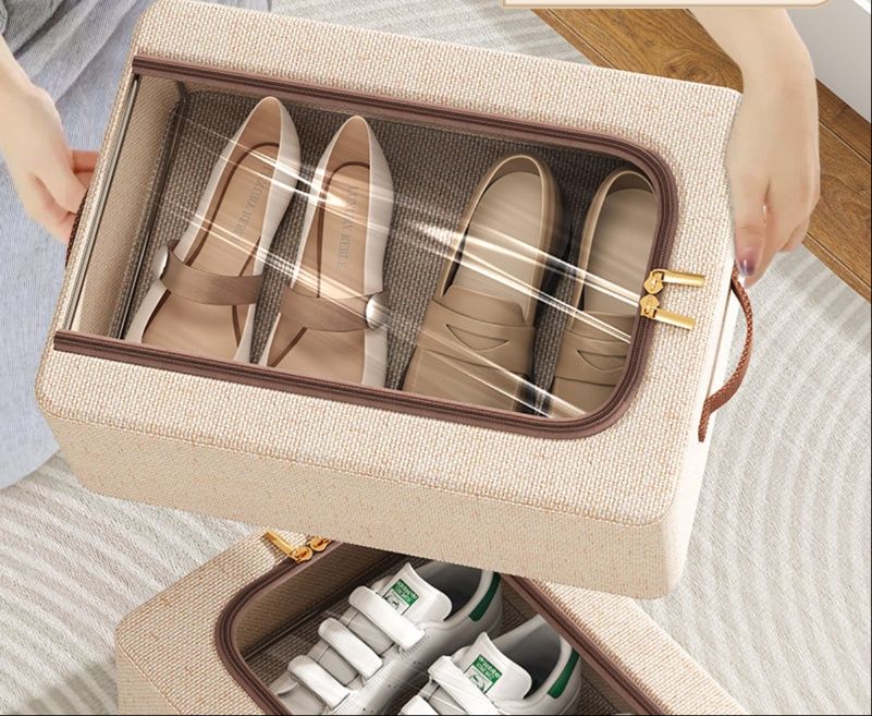 ベッド 下 収納 透明窓付き靴収納ボックス