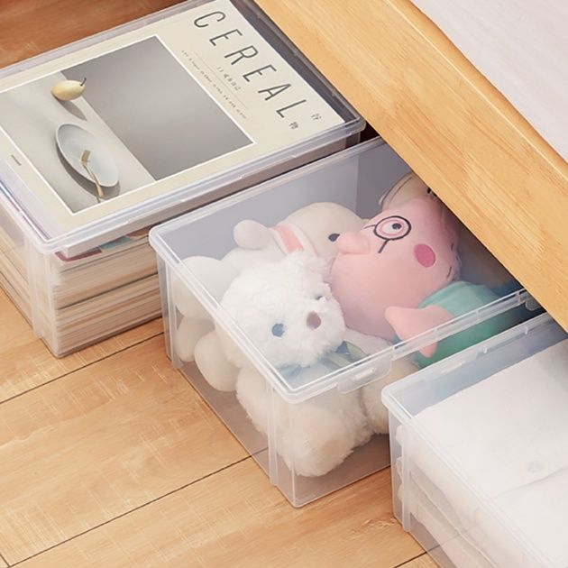 ベッド 下 収納 隙間活用クリア収納ボックス