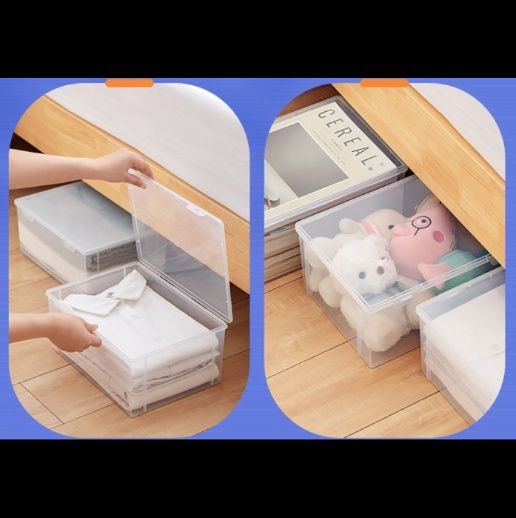 ベッド 下 収納 隙間活用クリア収納ボックス