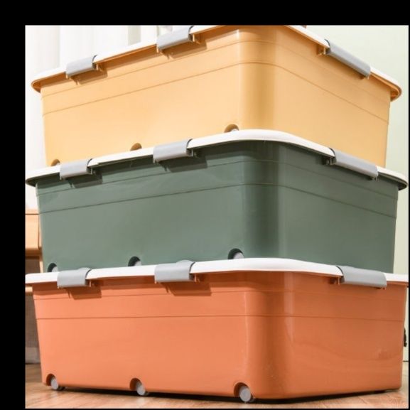 ベッド 下 収納 スライド蓋付き収納ボックス