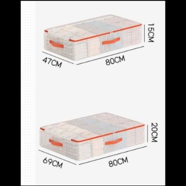 ベッド 下 収納 透明窓付き防塵ベッド下収納ケース