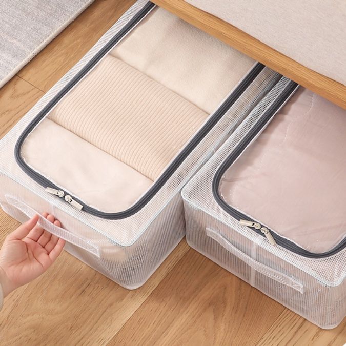 ベッド 下 収納 すっきり収納メッシュ衣装ケース