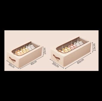 ベッド 下 収納 透明窓付き靴収納ボックス