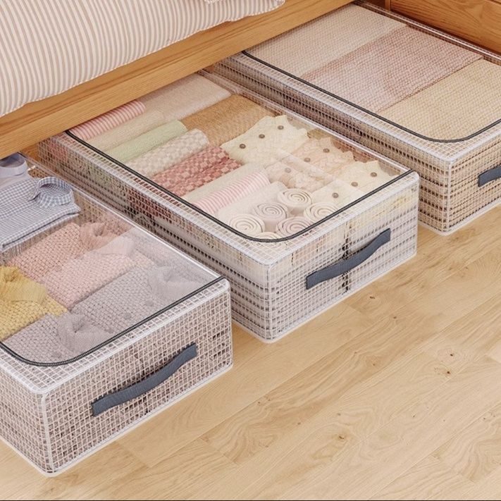 ベッド 下 収納 透明窓付き仕分け収納ボックス