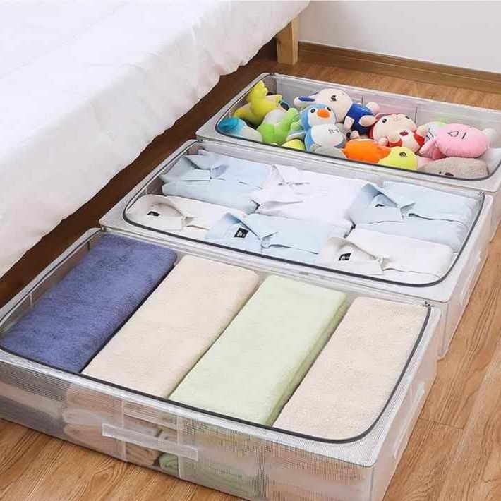 ベッド 下 収納 すっきり収納メッシュ衣装ケース