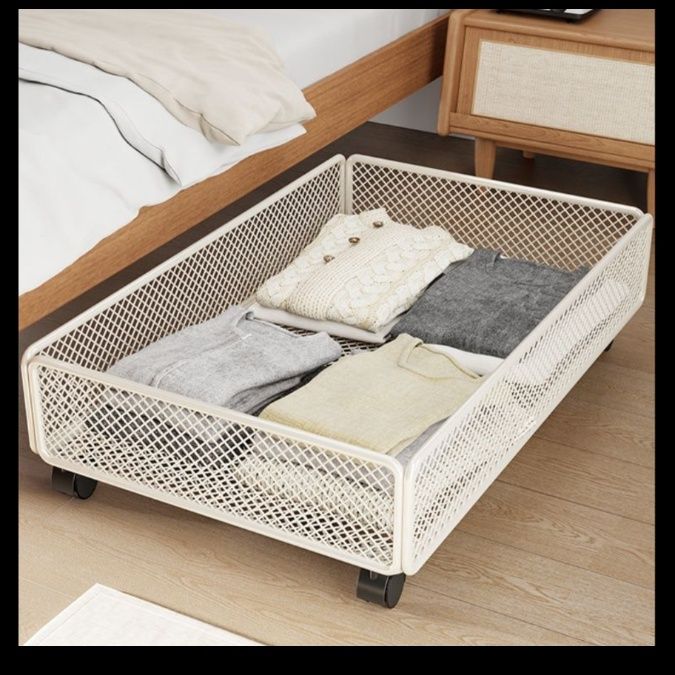 ベッド 下 収納 メッシュローラー収納ボックス
