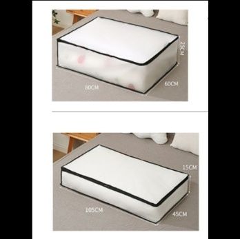 ベッド 下 収納 半透明蓋付き平型収納ケース