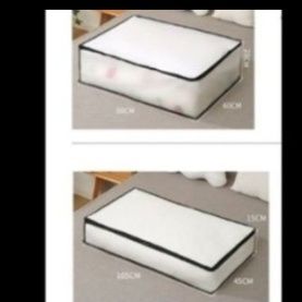ベッド 下 収納 半透明蓋付き平型収納ケース