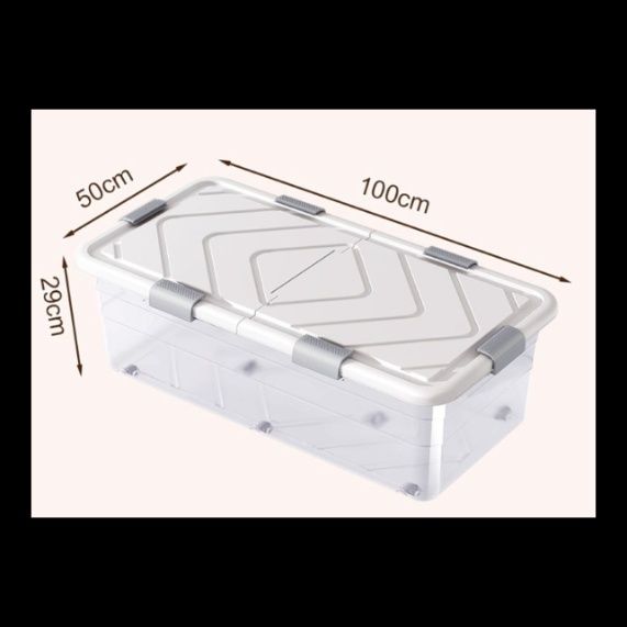 ベッド 下 収納 床下収納用キャスター付き衣装ケース