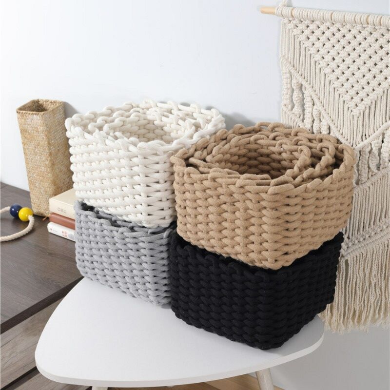 ベッド 下 収納 綿ロープ収納かご 衣装ケース対応