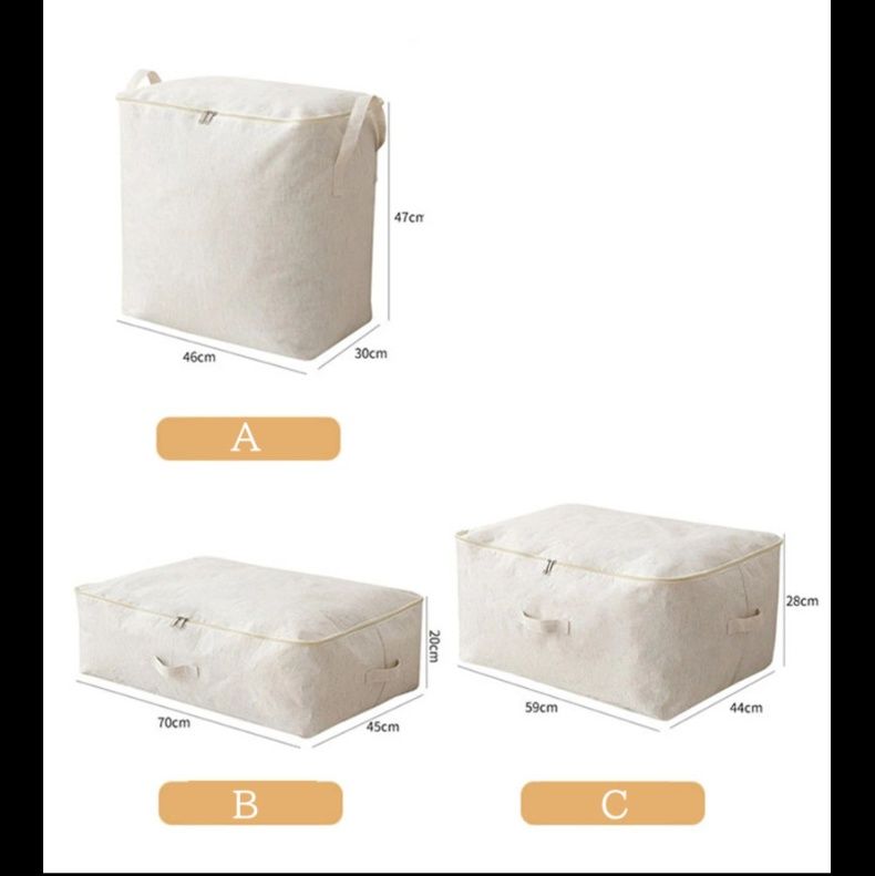 ベッド 下 収納 綿麻素材 通気性抜群 衣装ケース 布団収納ボックス