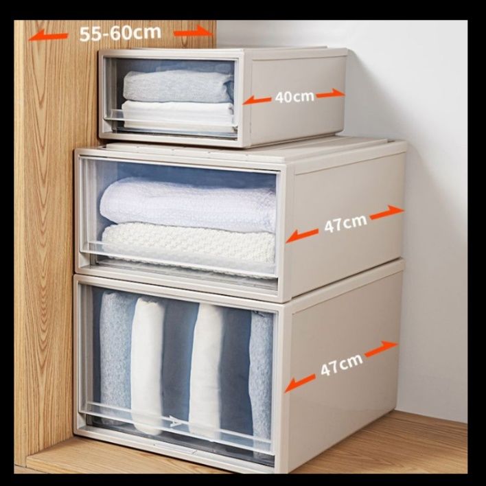 ベッド 下 収納 透明引き出し式積み重ね収納ケース