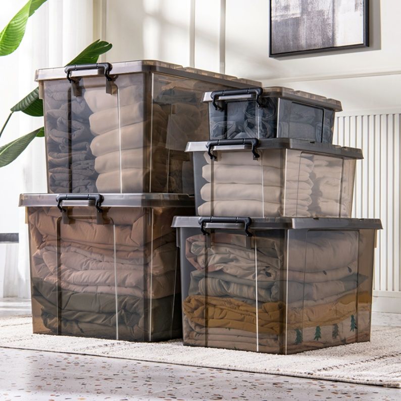 ベッド 下 収納 透明蓋付き積み重ね式収納ボックス