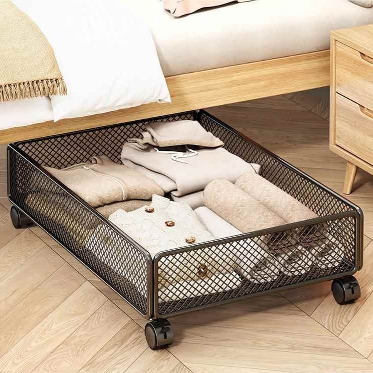 ベッド 下 収納 メッシュキャスター付き収納ケース
