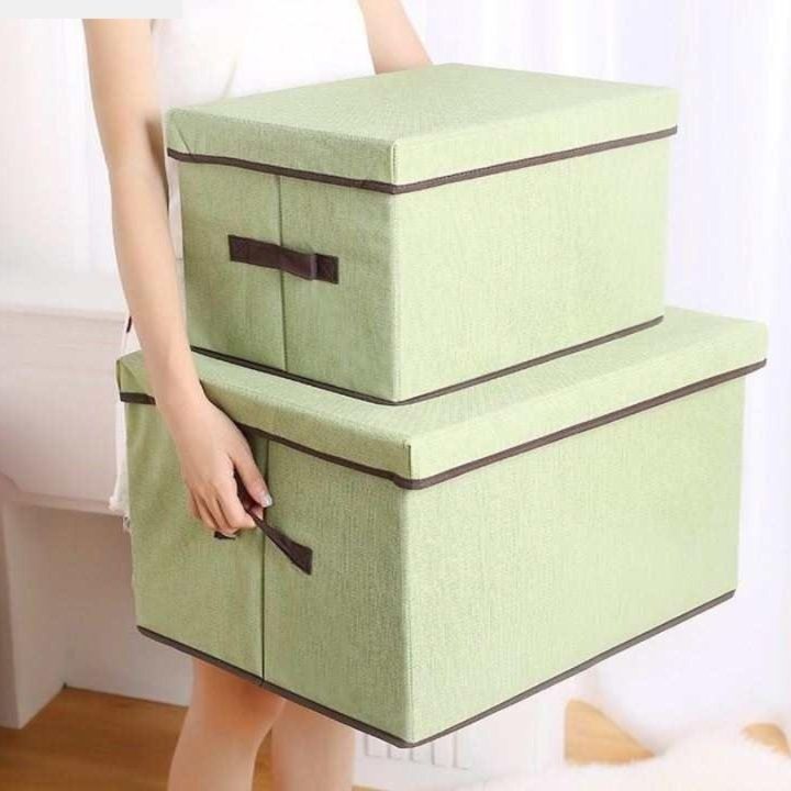 ベッド 下 収納 折りたたみ式蓋付き布製収納ボックス二個組