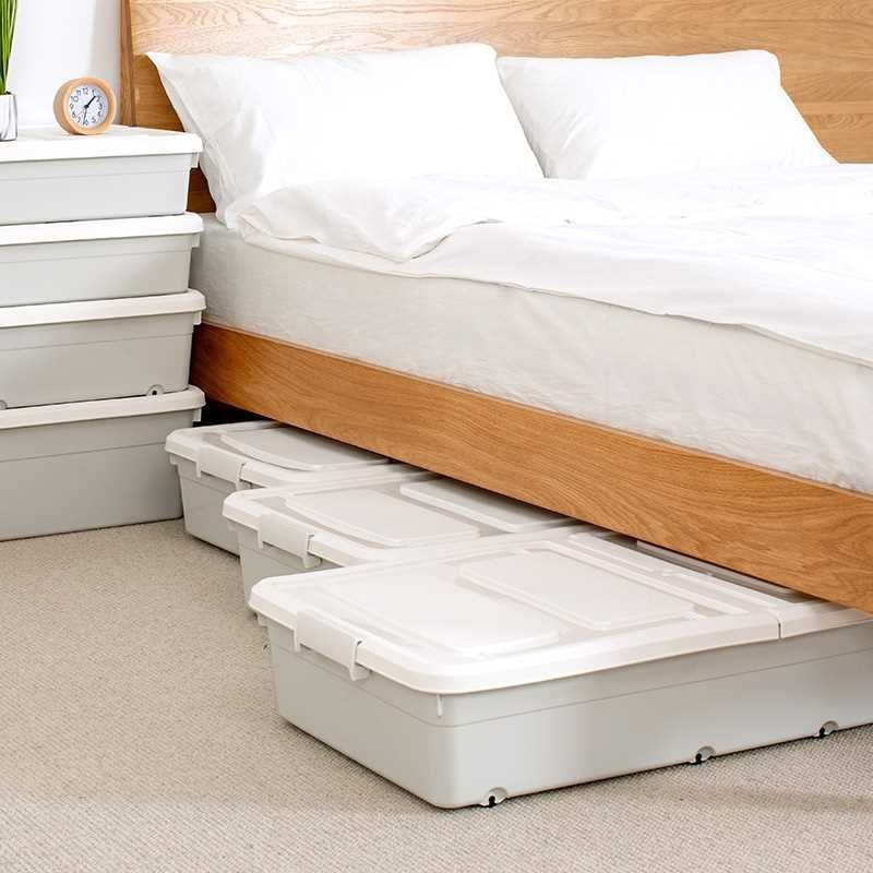 ベッド 下 収納 薄型フタ付きベッド下収納ケース