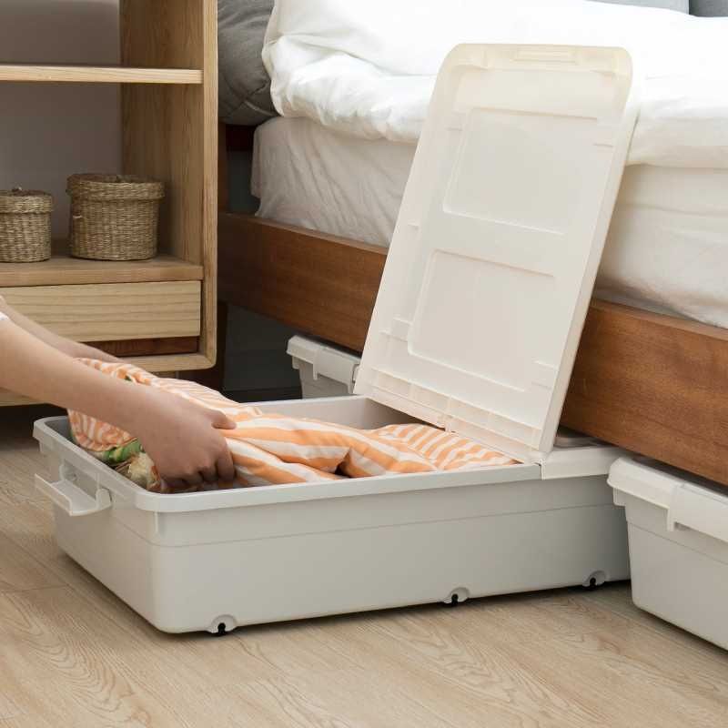 ベッド 下 収納 薄型フタ付きベッド下収納ケース