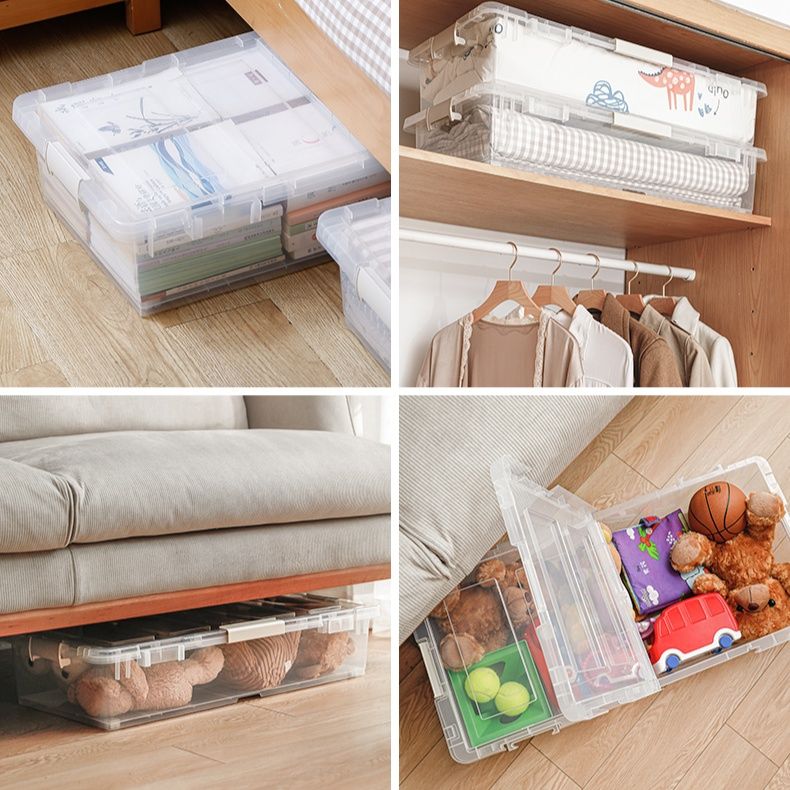 ベッド 下 収納 透明蓋付き大容量収納箱