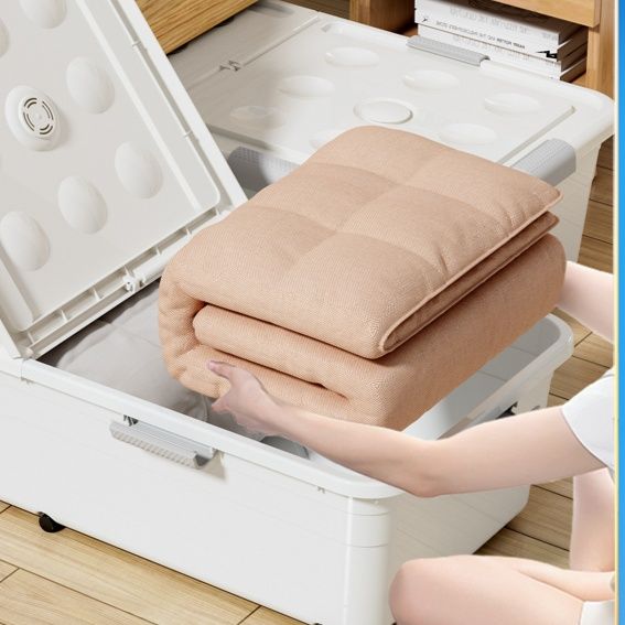 ベッド 下 収納 車輪付き大容量フタ付き衣装ケース